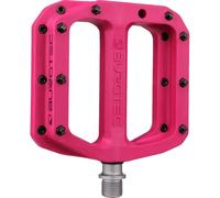 Burgtec Penthouse MK4 Composite Flat MTB Pedals - Purple/Lightweight Nylon Fibreglass Mountain Bike Trail Off Road Pin Dirt Jump Enduro Cycling Cycle Downhill Sticky Grip Riding Ride Platform 9/16