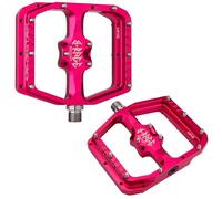 Burgtec Penthouse MK5 B-Rage Edition Flat Alloy Mountain Bike Pedals (Toxic Pink)