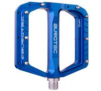 Burgtec Penthouse MK5 Flat Steel Axle Mountain Bike Pedals (Deep Blue)