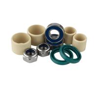 Burgtec Penthouse MK5 Replacement Pedal Internals Kit - Seals (2), Large Bush (2), Small Bush (2), Bearings (2), Washers (2), Nylock nuts (2) / MTB Trail Mountain Bike Spare Accessories