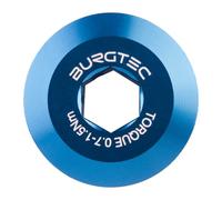Burgtec Shim Pre-Tension Crank Bolt - Blue, Hollowtech II/Mountain Bike MTB Part Lightweight Alloy Cycling Biking Cycle Trail Ride Style Race Downhill Freeride Dirt Screw Chain Set Bearing