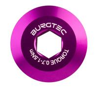 Burgtec Shim Pre-Tension Crank Bolt - Purple, Hollowtech II/Mountain Bike MTB Part Lightweight Alloy Cycling Biking Cycle Trail Ride Style Race Downhill Freeride Dirt Screw Chain Set Bearing