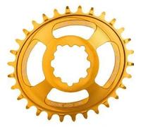 Burgtec SRAM Oval 3mm Offset Thick Thin Chainring 3-Bolt Burgtec Bullion Gold