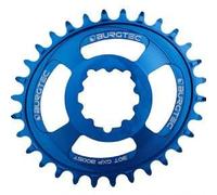 Burgtec SRAM Oval 3mm Offset Thick Thin Chainring 3-Bolt Deep Blue