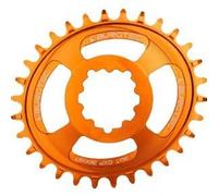 Burgtec SRAM Oval 3mm Offset Thick Thin Chainring 3-Bolt Iron Bro Orange