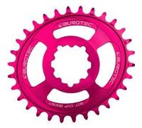 Burgtec SRAM Oval 3mm Offset Thick Thin Chainring 3-Bolt Toxic Barbie Pink