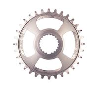 Burgtec Thick Thin MTB DH Chainring For Shimano Direct Mount Rhodium Silver 32T