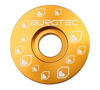 Burgtec Top Cap - Gold/Mountain Bike MTB Part Match Component Lightweight Alloy Accessories Cycling Biking Cycle Trail Ride Style Race Downhill Freeride Dirt Jump Screw Spacer Headset Stem Bolt Kit