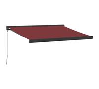(burgundy, 350 x 250 cm) vidaXL Manual Cassette Awning Retractable Window Canopy Shade Patio Awning