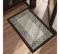 (Burgundy, 80X120cm 31.5X47.3in) silk ring floor mat, bathroom waterproof hollow foot mat, washing table door mat, carpet entry door, household foot stepping mat