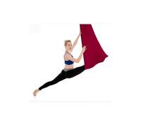 (Burgundy) Aerial Yoga Hammock Premium Silk Swing Antigravity Belts