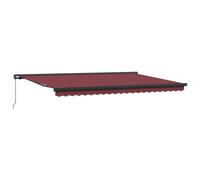 (burgundy and white, 300 x 250 cm) vidaXL Motorised Cassette Awning Retractable Awning Canopy Outdoor Awning
