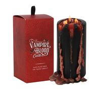 BURGUNDY BLACK VAMPIRE TEARS BLOOD CANDLE BLEEDS RED PILLAR GIFT BOX GOTH HORROR