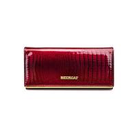 (Burgundy) Luxury Womeninchs Genuine Leather Wallet Crocodile