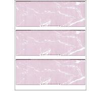 Burgundy Marble Blank Checks - 300 Sheets, 100 Sheets/300 Checks, Personal & Business Use - Laser Printable