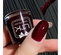 Burgundy Nail Varnish - Cherry Red Nail Polish Quick Dry - Long Lasting Wine Red Nail Polish - Breathable Dark Red Nail Varnish - Chip Resistant Non-Toxic for Women DIY Manicure