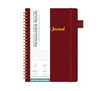 Reading Journals for Book Lovers, Book Journal Reading Log for Readers to Review and Track Your Reading, Book Club Journal and Planner, 80 Books (8.5x5.5"), Burgundy