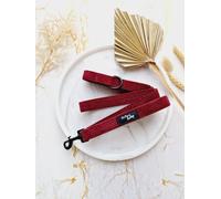 BURGUNDY RED CORD DOG LEAD - REVERSIBLE