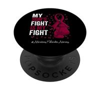 Burgundy Ribbon Son Arteriovenous Malformation Awareness PopSockets Swappable PopGrip