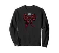 Burgundy Satin Bow Serpent Snake Venomous Sweetness Gothic Sweatshirt