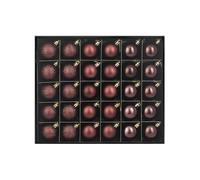 Burgundy Shatterproof Bauble, 50 Pack