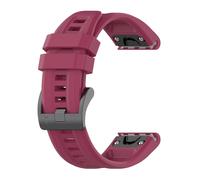 (Burgundy) Silicone Watch Band For Garmin Tactix 7