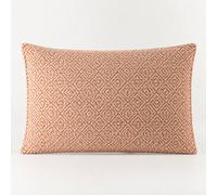 Burgundy Squares Classic Cushion Cover 30X50Cm Handmade Cotton Cover