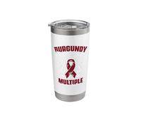 Burgundy to The Bone Support Multiple Myeloma Survivor Stainless Steel Insulated Tumbler