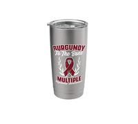 Burgundy to The Bone Support Multiple Myeloma Survivor Stainless Steel Insulated Tumbler