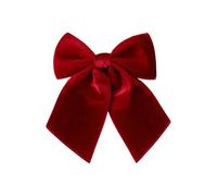 Burgundy Velvet Bows, Extra Large Red Velvet Bows Tree Topper, Burgundy Bows Christmas Tree Decorations,For Christmas Tree Garland Wreath Door And Outdoor (Wine, 25 * 25CM)
