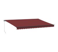 Manual Retractable AwningCanopy Outdoor Awning Folding Arm with LED vidaXL