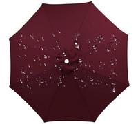 Burgundy Waterproof Replacement Parasol Canopy Cover 200-350cm for 6-8 Ribs Outdoor Sun Umbrella Fabric 7.5ft Garden Umbrella Replacement Cloth