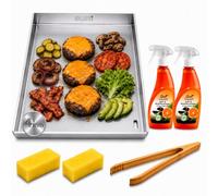 BURI 1 Plancha Set 30 x 37 cm Compatible with Weber Genesis II 300 Series