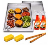 Buri 2 Plancha-Set 30x37 CM Compatible with Broil King Baron 420/440/490