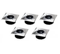 BURI 5x LED Solar Recessed Ground Lights, Pathway Inground Spotlight Set