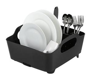 BURI Dish Draining Rack, Drying Rack, Kitchen Dish Drainer Rack Black