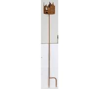 BURI Garden Stake Candle Holder Leaves 102 cm Decorative Ground Spike Rod Figure Metal