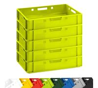 BURI Meat Box E1 60 x 40 x 12.5 cm Euro Box Light Green Food Safe Robust