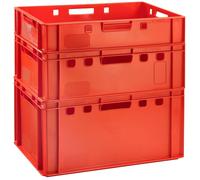 Buri Meat Crates Eurobox Food-Safe - HDPE Butcher Box Storage Crate