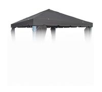 BURI Replacement Canopy Roof Anthracite for 3x3 Pavilion Party Tent, Polyester