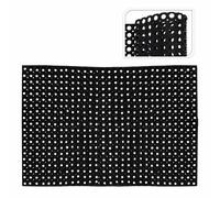 BURI Rubber Door Mat 120 x 80 x 1.2 cm Black Rectangular Floor Mat