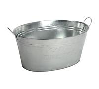 BURI XL Zinc Beverage Cooler 24L Wine Cooler Planter Bucket Ice Tub