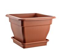 BURI XXL Plant Pot 60 x 60 cm with Water Reservoir and Saucer - 70 Litre Plant Pot Against Waterlogging, UV-Stable, Frost-Proof, Robust