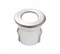 Buried Uplighters, Recessed Ground Lights, Marine Grade Outdoor Weatherproof LED Decking Lights, Daylight White 6500K Colour, Sea Air & Salt Resistant Mains Powered Lights IP67 Rated - Pack of 6