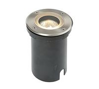 Buried Uplighters, Recessed Ground Lights, Round Marine Grade Outdoor Weatherproof GU10 Walk Over Decking Lights, Sea Air & Salt Resistant Mains Powered Lights IP65 Rated - Pack of 4