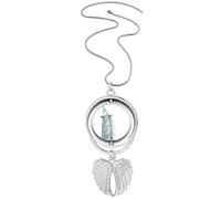 Burj al-Arab luxury hotel Dubai Pendant Angel Wings Rotating Necklace Jewelry
