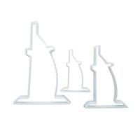 Burj Al Arab Tower Hotel Shape Cookie Cutter Dough Biscuit Pastry Fondant Sharp Stencil Building Dubai Skyscraper (Large)
