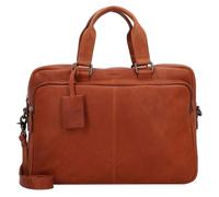 Burkely Antique Avery briefcase leather 40 cm laptop compartment brown