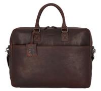Burkely Antique Avery briefcase leather 46 cm laptop compartment brown