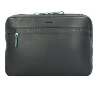 Burkely Bold Bobby laptop bag RFID leather 39 cm laptop compartment black